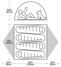 Big Agnes Blacktail 4 Lightweight Backpacking Tent -Outwell Shop Blacktail4diagram1