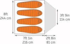 Kelty Outback 4 Car Camping Tent + Footprint 12 Kelty Outback 4 Car Camping Tent + Footprint -Outwell Shop KeltyOutback4diagram