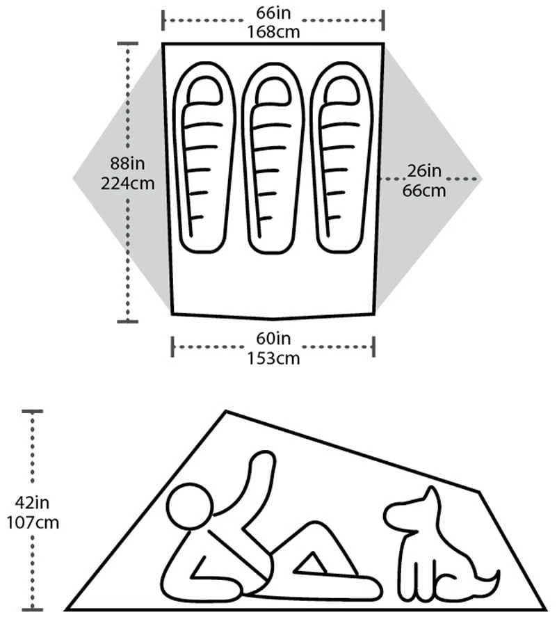 Big Agnes Tiger Wall 3 Platinum Crazylight Backpacking Tent 7 Big Agnes Tiger Wall 3 Platinum Crazylight Backpacking Tent - Image 5