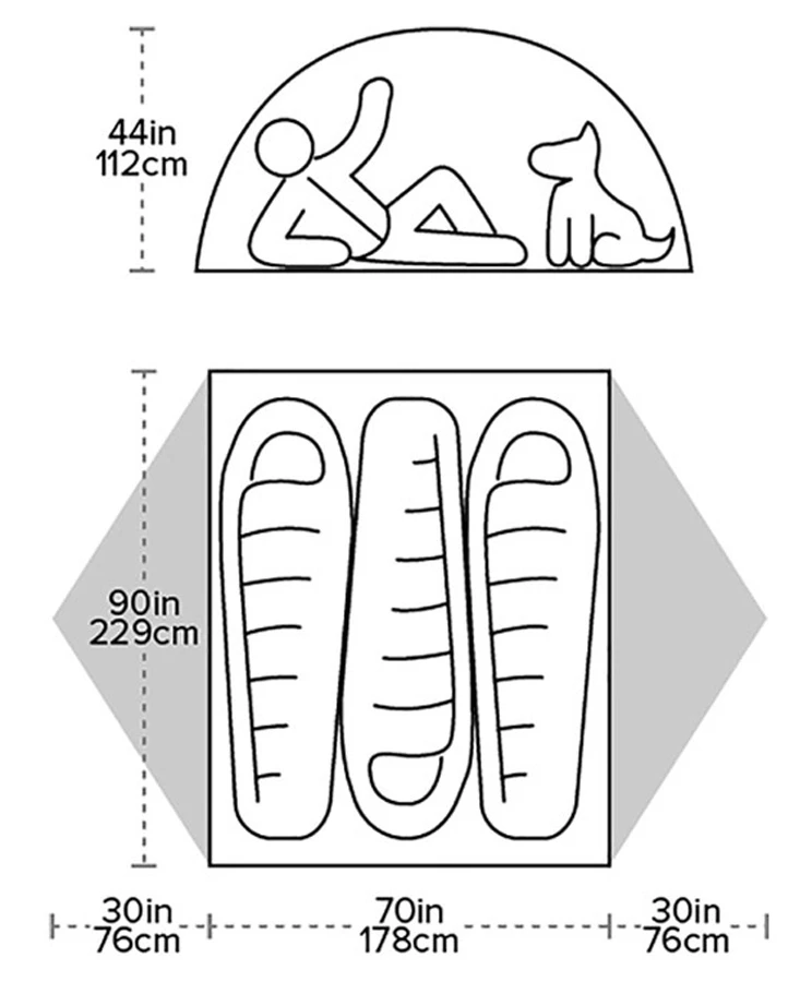 Big Agnes Blacktail 3 Lightweight Backpacking Tent 7 Big Agnes Blacktail 3 Lightweight Backpacking Tent - Image 5