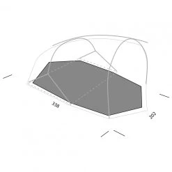 Exped Outer Space II - 2-person Tent -Outwell Shop exped outer space ii 2 person tent detail 3