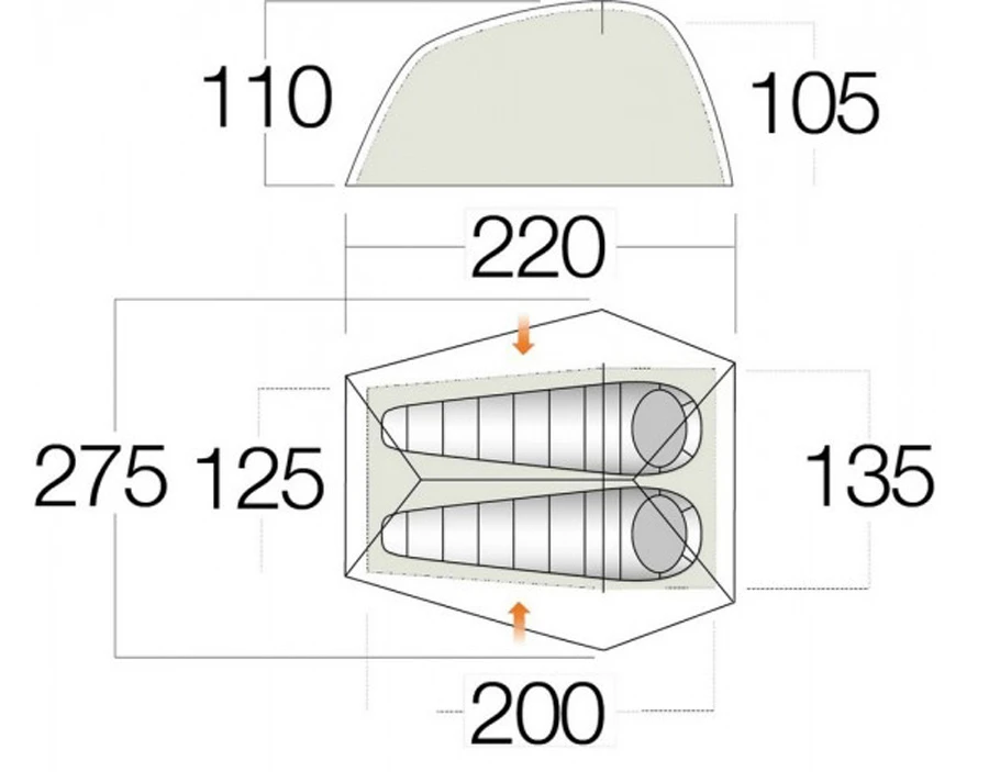 Krypton UL2 Ultralight Backpacking Tent 5 Krypton UL2 Ultralight Backpacking Tent - Image 3