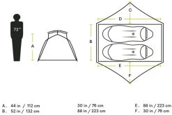 Nemo Aurora 2 Lightweight Camping Tent + Footprint -Outwell Shop nemoaurora21