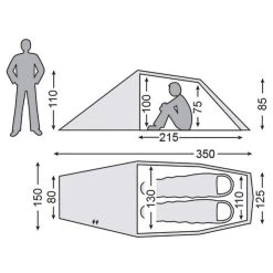 Nordisk Halland 2 PU - 2-person Tent -Outwell Shop nordisk halland 2 pu 2 person tent detail 2
