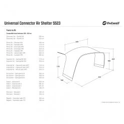 Outwell Universal Connector Air Shelter - Tent Extension 19 Outwell Universal Connector Air Shelter - Tent Extension -Outwell Shop outwell universal connector air shelter tent extension detail 9