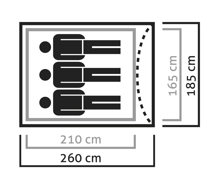 SALEWA Litetrek 3 Lightweight Hiking Tent + Footprint 13 SALEWA Litetrek 3 Lightweight Hiking Tent + Footprint - Image 11