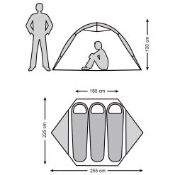 Stoic Njavve 3P Tent - 3-person Tent -Outwell Shop stoic njavve 3p tent 3 person tent detail 11