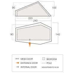 Vango F10 Hydrogen Air - 1-person Tent -Outwell Shop vango f10 hydrogen air 1 person tent detail 3