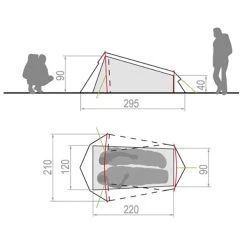 VAUDE Arco 1-2P - 1-person Tent 10 VAUDE Arco 1-2P - 1-person Tent -Outwell Shop vaude arco 1 2p 1 person tent detail 3