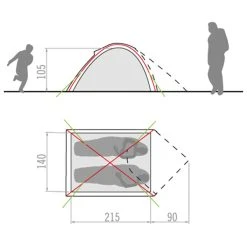 VAUDE Campo Compact 2P - 2-person Tent -Outwell Shop vaude campo compact 2p 2 person tent detail 2