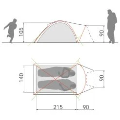 VAUDE Campo Compact XT 2P - 2-person Tent 7 VAUDE Campo Compact XT 2P - 2-person Tent -Outwell Shop vaude campo compact xt 2p 2 person tent detail 2
