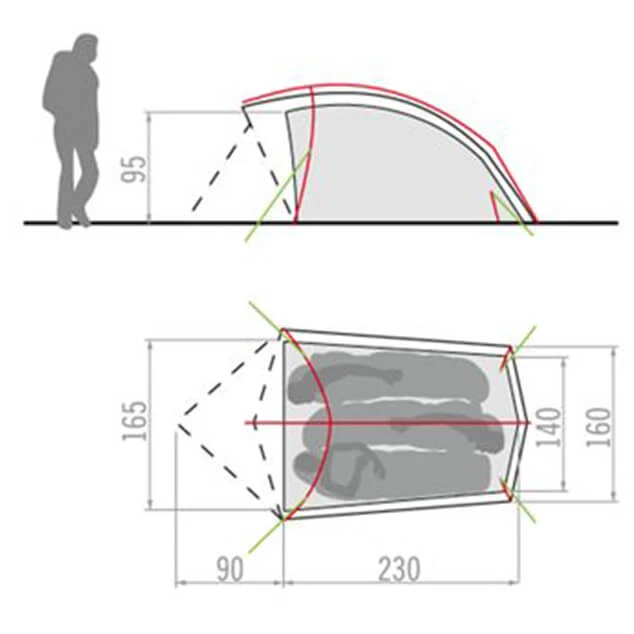 VAUDE Taurus 3P - 3-person Tent 5 VAUDE Taurus 3P - 3-person Tent - Image 3