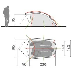 VAUDE Taurus 3P - 3-person Tent 9 VAUDE Taurus 3P - 3-person Tent -Outwell Shop vaude taurus 3p 3 person tent detail 3